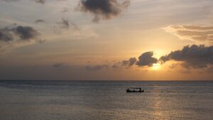 Sunset over Honduras